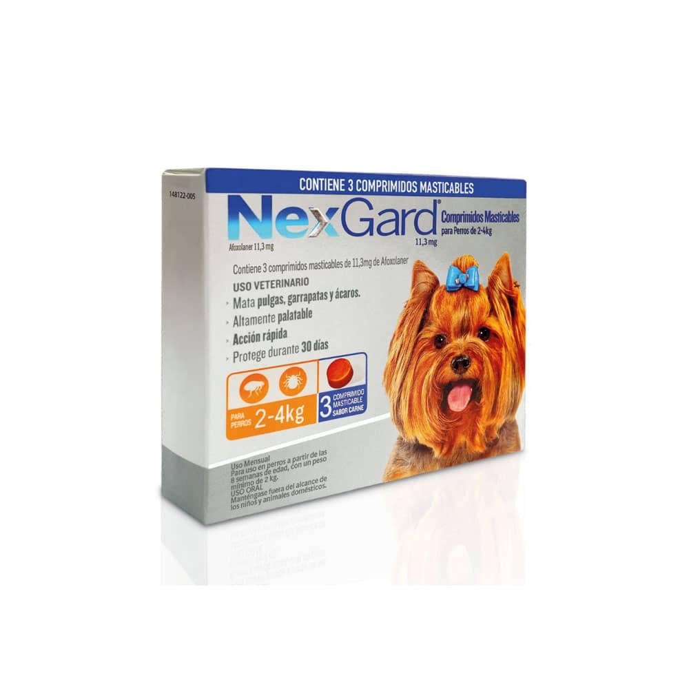 196.jpg Nexgard 2 - 4 Kg 3 Comprimido - Imagen 1
