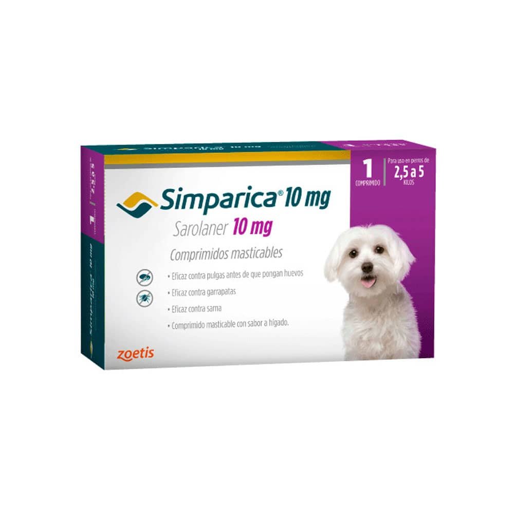 219.jpg Simparica 10Mg (2.5 - 5Kg) 1 Comprimido - Imagen 1