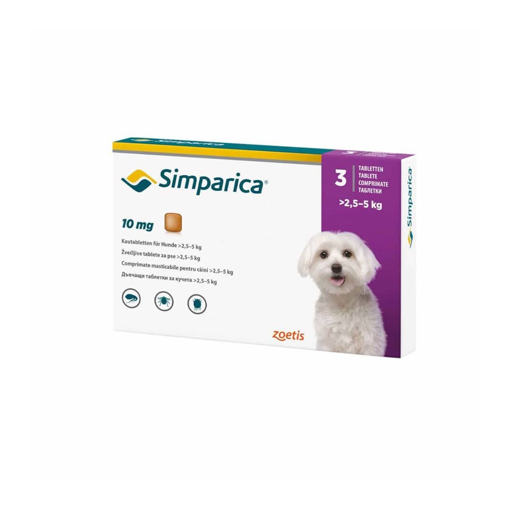 220-1.jpg Simparica 10Mg (2.5 - 5Kg) 3 Comprimido - Imagen 1