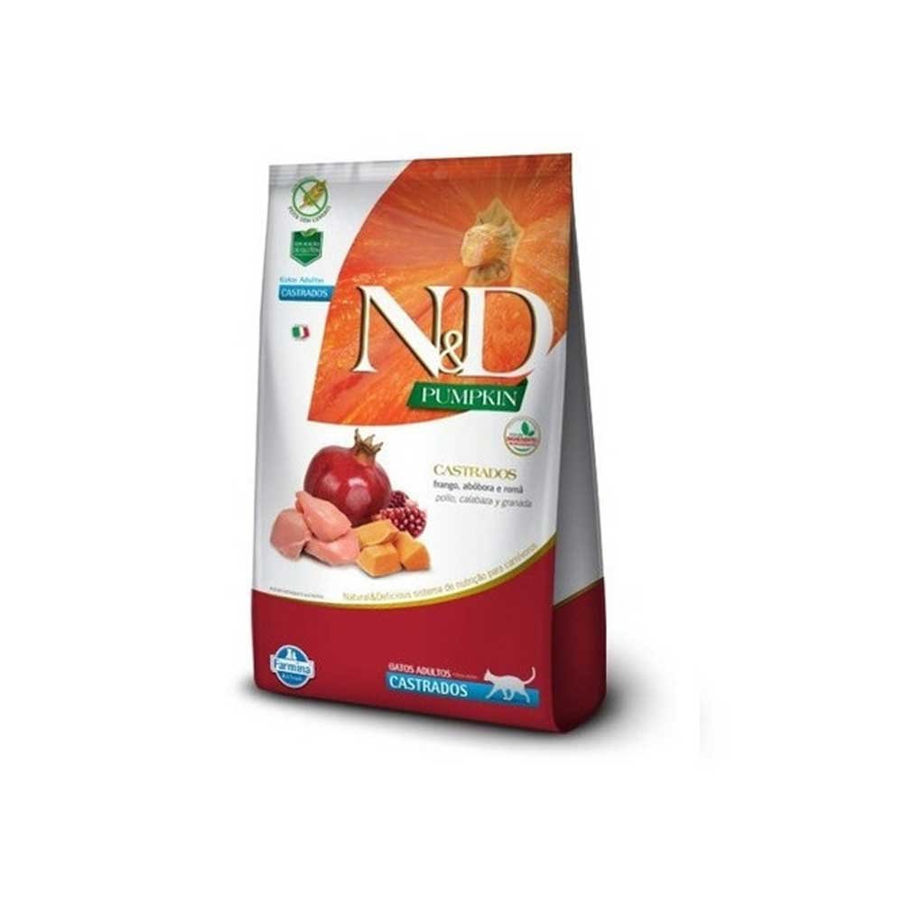 731.jpg N&D Pumkin Gato Adulto Castrado Pollo, Calabaza Y Granada 1,5Kg - Imagen 1