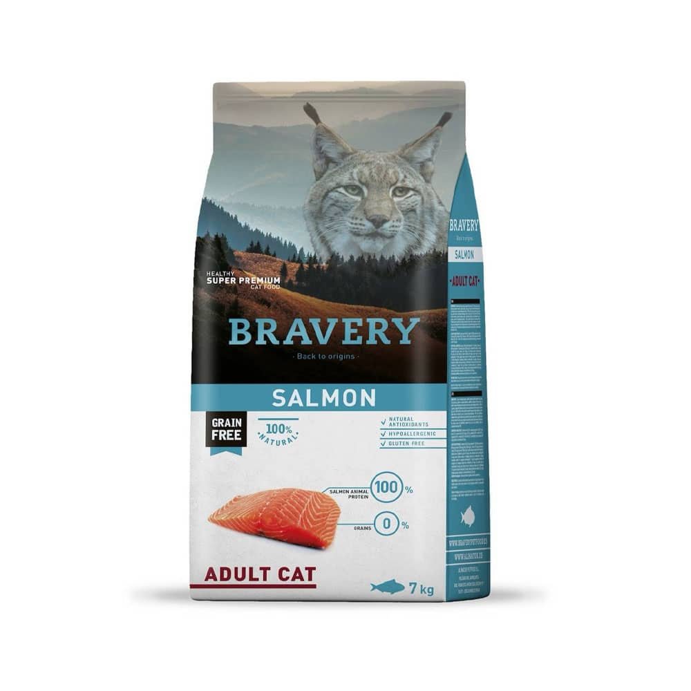 820.jpg Bravery Adult Cat Salmon 7Kg - Imagen 1
