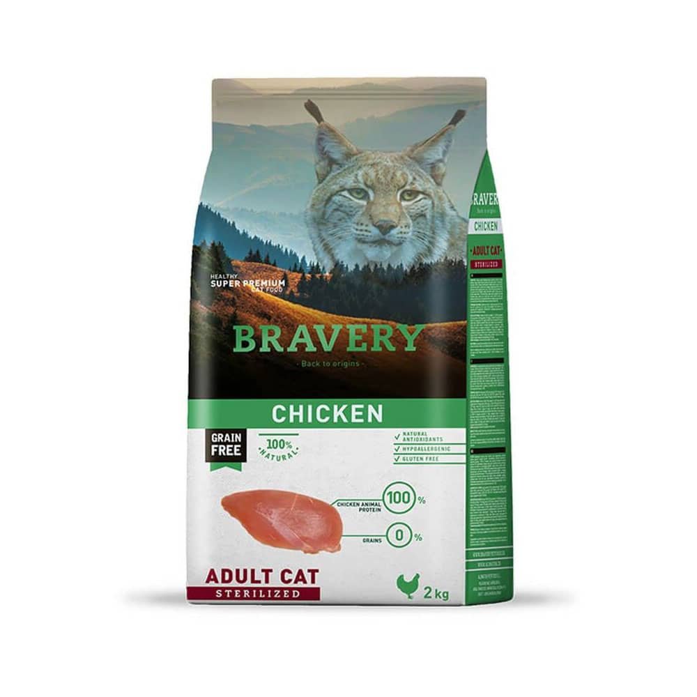 823.jpg Bravery Adult Cat Sterilized Chicken 2Kg - Imagen 1