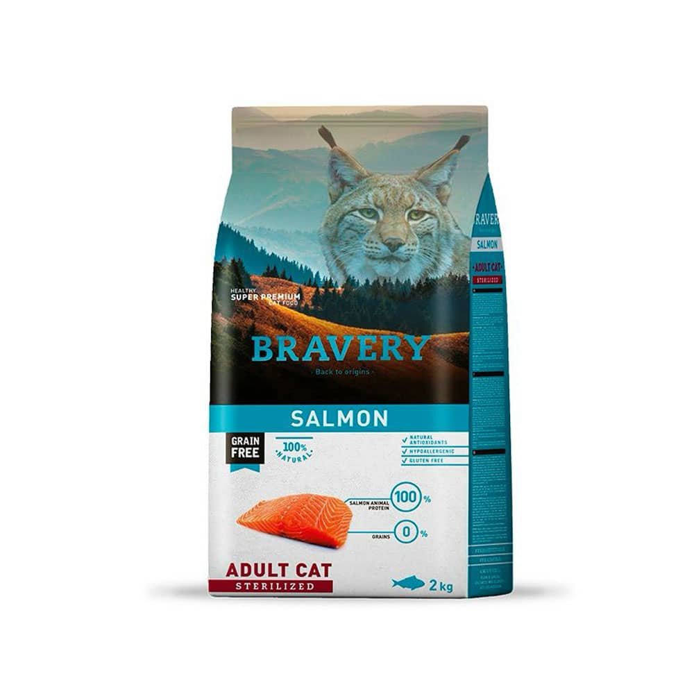 824.jpg Bravery Adult Cat Sterilized Salmon 2Kg - Imagen 1