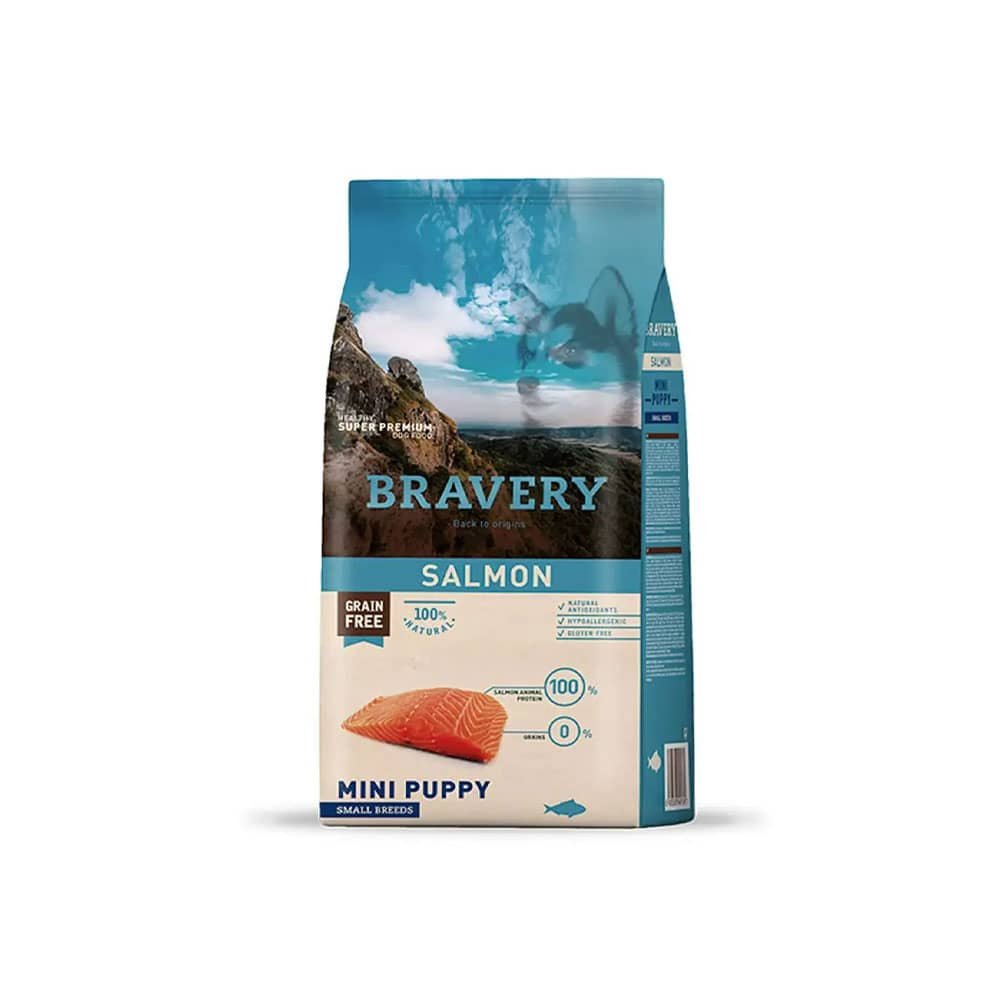 840.jpg Bravery Mini Puppy Small Breeds Salmon 2Kg - Imagen 1