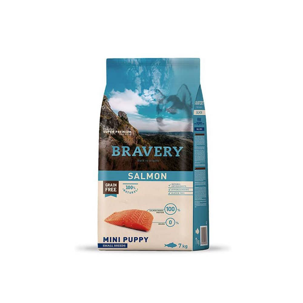 841.jpg Bravery Mini Puppy Small Breeds Salmon 7Kg - Imagen 1