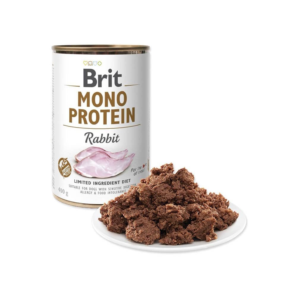 879-1.jpg Brit Care Lata Mono Protein Rabbit 400Gr - Imagen 1