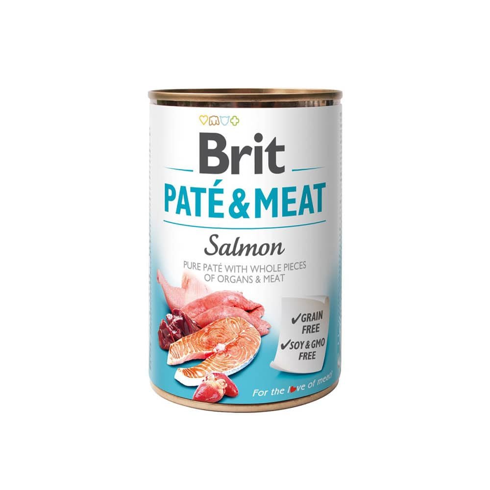 965-1.jpg Brit Pate & Meat Salmon 400Gr - Imagen 1