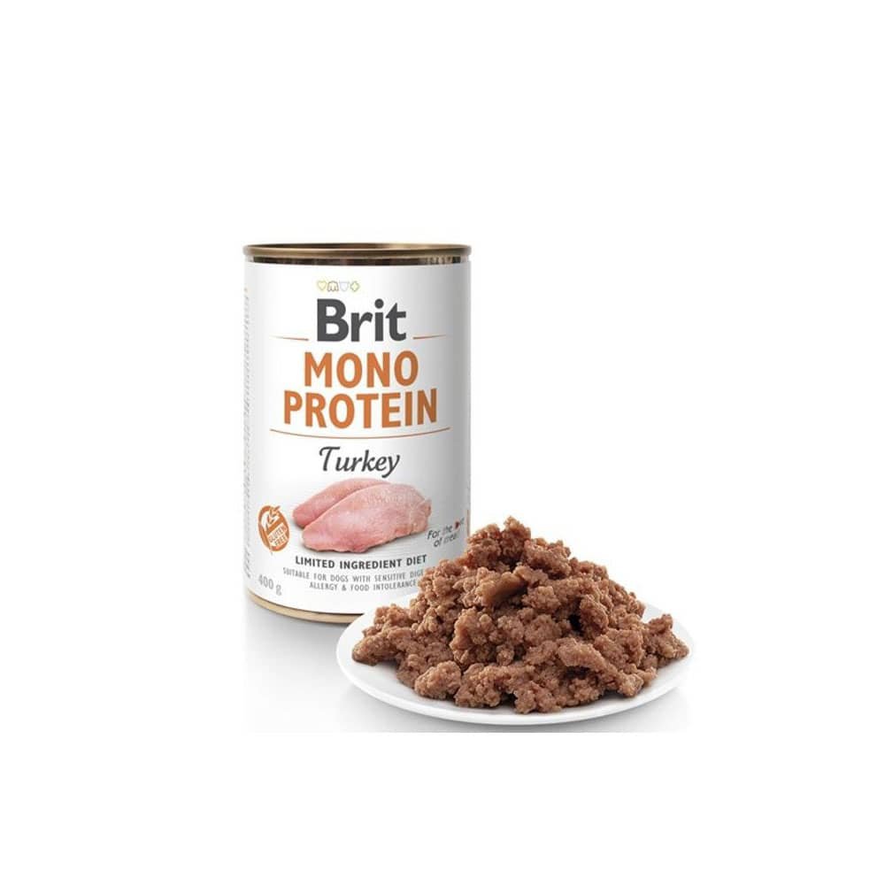 966-1.jpg Brit Care Mono Protein Turkey 400 Gr - Imagen 1