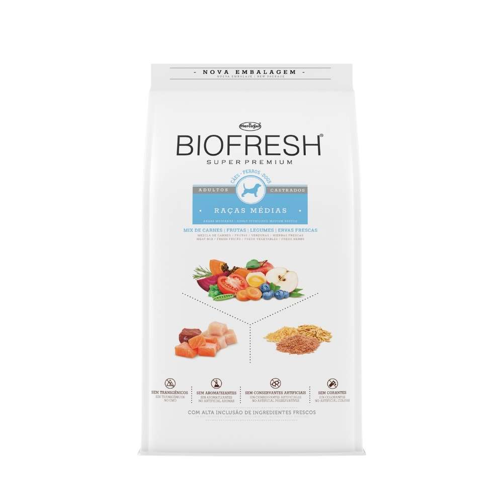 Diseño sin título (1) Biofresh Perro Adulto Raza Mediana Castrado 3kg - Imagen 1